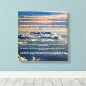 Poëzie van sympathie, liefde en verlies. canvas afdruk (Insitu (Houten vloer))