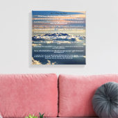 Poëzie van sympathie, liefde en verlies. canvas afdruk (Insitu (Woonkamer))