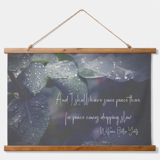 Poëzie vertrekt hangend wandkleed (Voorkant)