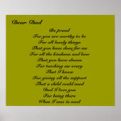 Poëzie voor pap vaderdag poster (Voorkant)