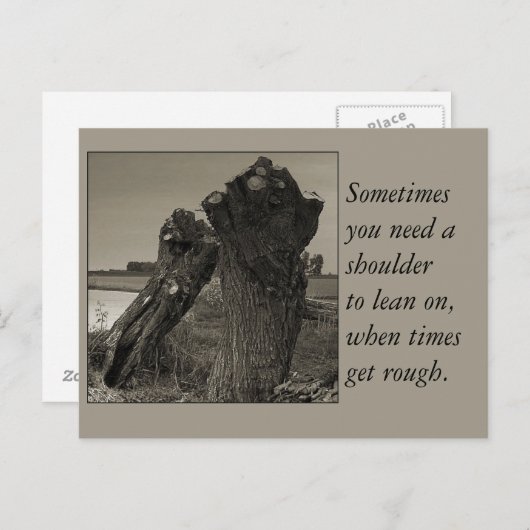 Poëzie - vriendschap briefkaart (Voorkant / Achterkant)