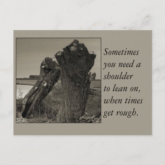 Poëzie - vriendschap briefkaart (Voorkant)