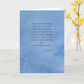 Poëzie wenskaart kaart (Gele Bloem)