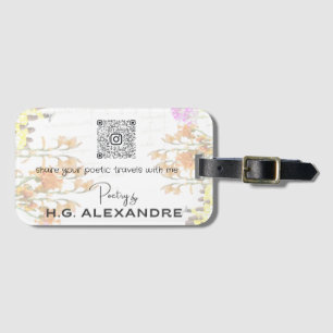 "Poëzie zacht geschilderd" - Travel Label Bagagelabel
