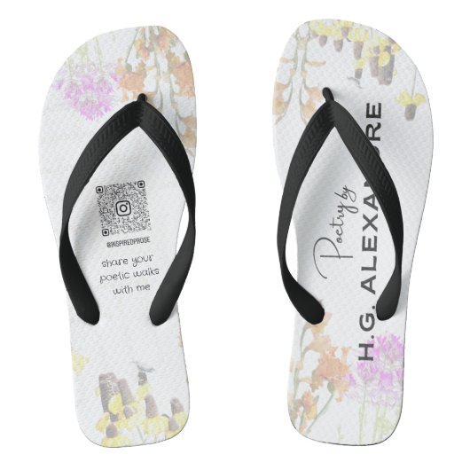 “Poëzie Zachte Schilderkunst” – Flip Flops (Voetbed)