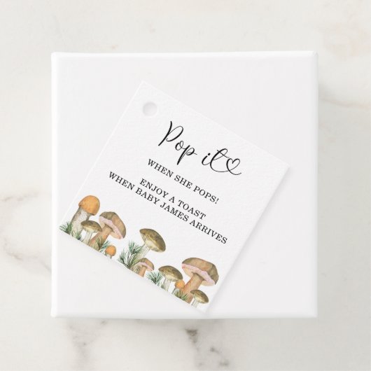 Pof het als zij barst - paddenstoelen - bedankjes labels (In situ)