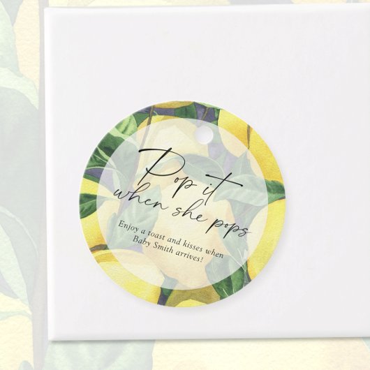 Pof het als zij poft - citrus citroen - bedankjes labels