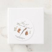 Pof het als zij poft! - Hunter Baby shower Bedankjes Labels (In situ)