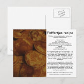 Poffertjes Briefkaart (Voorkant / Achterkant)