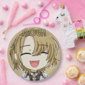 Pog! Chibi Paper Plates - Luca Kaneshiro Fanart Papieren Bordje (Feest)