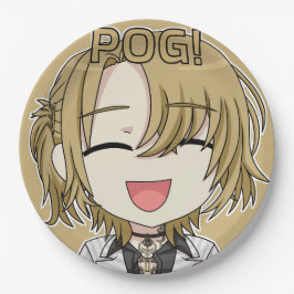 Pog! Chibi Paper Plates - Luca Kaneshiro Fanart Papieren Bordje