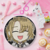 Pog! Chibi Paper Plates - Luca Kaneshiro Fanart Papieren Bordje (Feest)