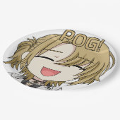 Pog! Chibi Paper Plates - Luca Kaneshiro Fanart Papieren Bordje (Gekanteld)