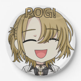 Pog! Chibi Paper Plates - Luca Kaneshiro Fanart Papieren Bordje