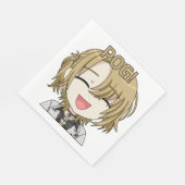 Pog! Chibi servetten - Luca Kaneshiro fanart (Hoek)