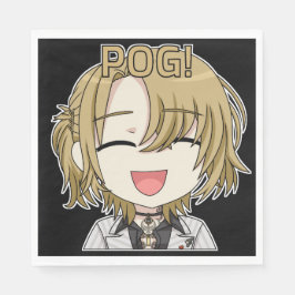 Pog! Chibi servetten - Luca Kaneshiro Fanart