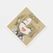 Pog! Chibi servetten - Luca Kaneshiro fanart (Hoek)