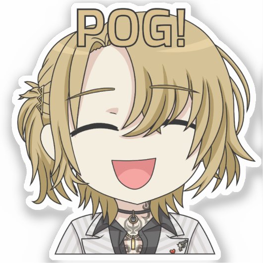 Pog! Chibi Sticker - Luca Kaneshiro Fan Art (Voorkant)