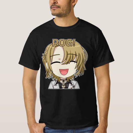 Pog! Chibi T-Shirt - Luca Kaneshiro Fanart (Voorkant)