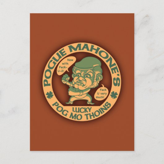 Pog Mo Boxer Briefkaart (Voorkant)