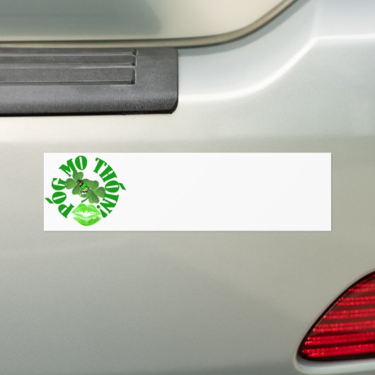Pog mo thoin bumpersticker (Op auto)
