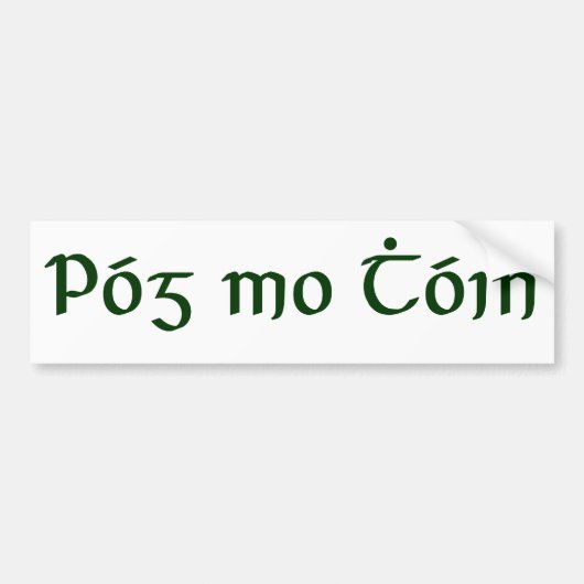 Póg mo Thóin Bumpersticker (Voorkant)