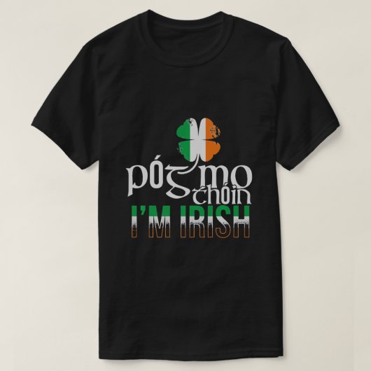 Pog Mo Thoin Irish Flag T-shirt (Design voorkant)