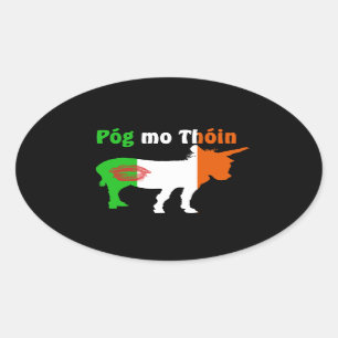 Pog Mo Thoin - Irish Humor Ovale Sticker