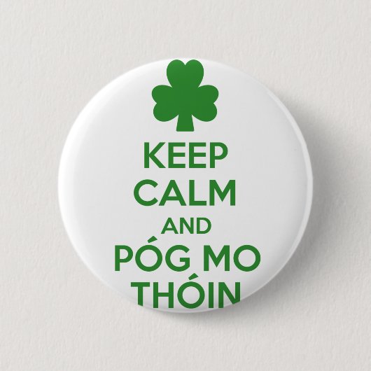 Pog mo thoin ronde button 5,7 cm (Voorkant)