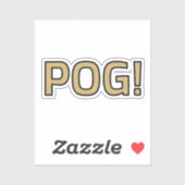 Pog! Tekst Sticker - Luca Kaneshiro Fan Art (Vel)
