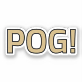 Pog! Tekst Sticker - Luca Kaneshiro Fan Art