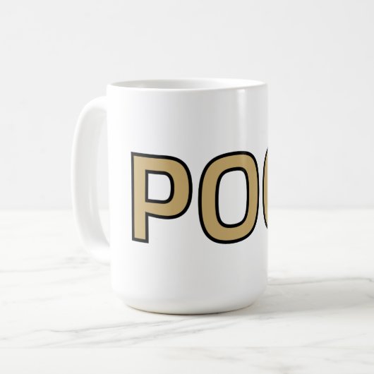 Pog! Text Mug - Luca Kaneshiro Fanart Koffiemok (Voorkant links)
