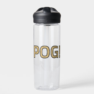 Pog! Text Water Bottle - Luca Kaneshiro Fanart Waterfles