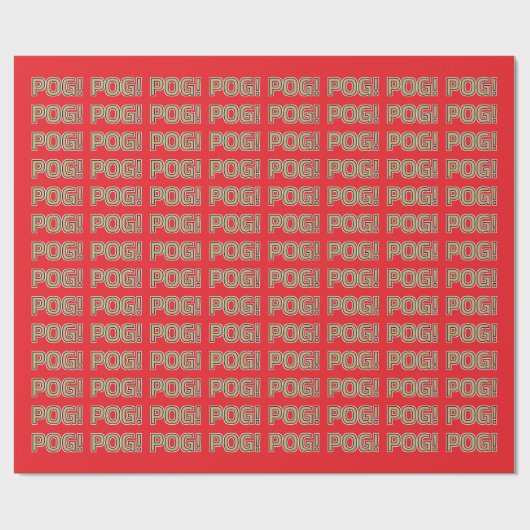 Pog! Text Wrapping Paper - Luca Kaneshiro Fan Art Cadeaupapier (Vlak)