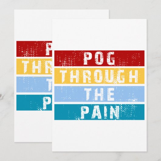 Pog Through Kaart (Voorkant / Achterkant)