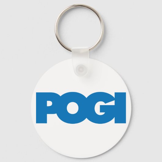 Pogi - Blauw Sleutelhanger (Voorkant)