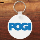 Pogi - Blauw Sleutelhanger (Voorkant)