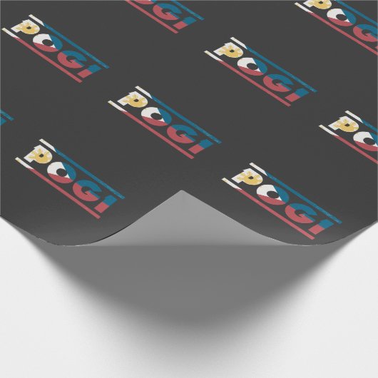 Pogi Funny Boy Proud Pinoy Filippijnse vlag Cadeaupapier (Hoek)