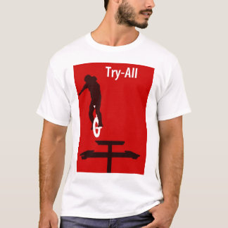 Poging-Alle unicycle (Graham Burnett) T-shirt