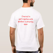 Poging-Alle unicycle (Graham Burnett) T-shirt (Achterkant)