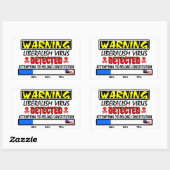 Poging om de Grondwet te herladen! Rechthoekige Sticker (Vel)