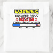 Poging om de Grondwet te herladen! Rechthoekige Sticker (Tas)