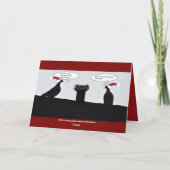 Poging om Kerstman te vangen Feestdagen Kaart (Achterkant)