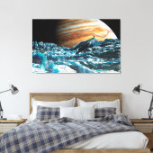 Poging om niet te landen canvas afdruk (Insitu (Slaapkamer))