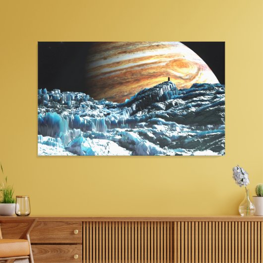 Poging om niet te landen canvas afdruk (Insitu (Woonkamer))