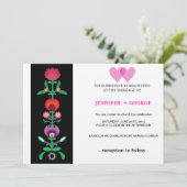 Poging tot decoratie in de Poolse Floral Kaart (Staand voorkant)