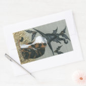 Poging tot inbraak rechthoekige sticker (Envelop)