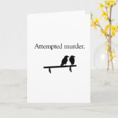 Poging tot moord kaart (Gele Bloem)