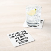 Poging tot moord kartonnen onderzetters (Insitu)