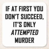 Poging tot moord kartonnen onderzetters (Voorkant)